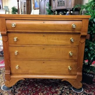 antique tiger maple empire chest of drawers