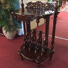 mahogany carved hall stand