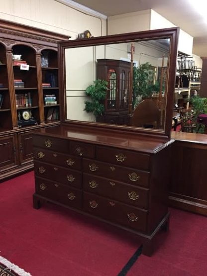 harden cherry dresser with mirror