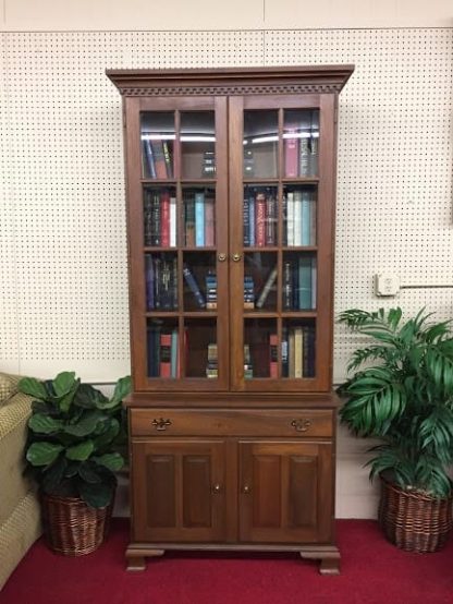 custom made walnut bookcase