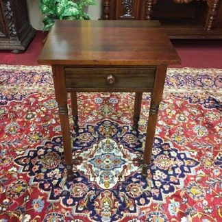 one drawer antique work table