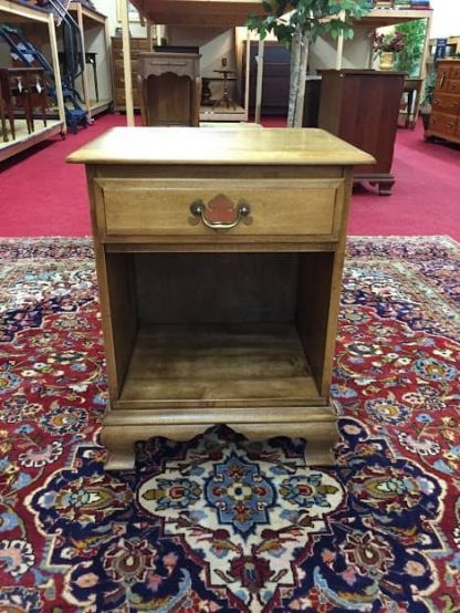 maple one drawer end table