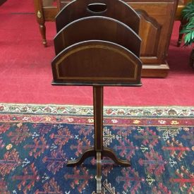 mahogany inlaid sheet music stand