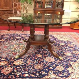 Pennsylvania House Glass Top Dining Table