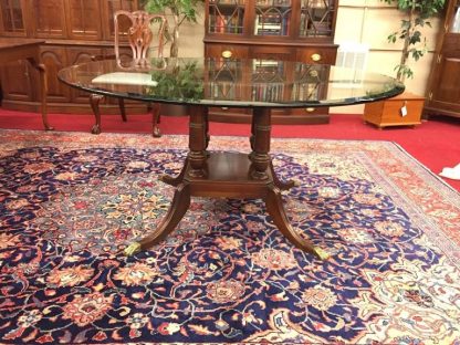 Pennsylvania House Glass Top Dining Table