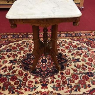 Antique Victorian Marble Top Accent Table