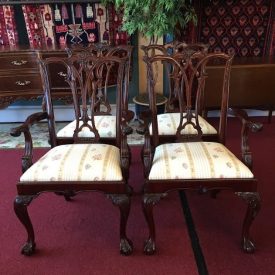 Set of Four Chippendale Chairs