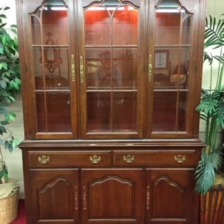 Pennsylvania House lighted china cabinet