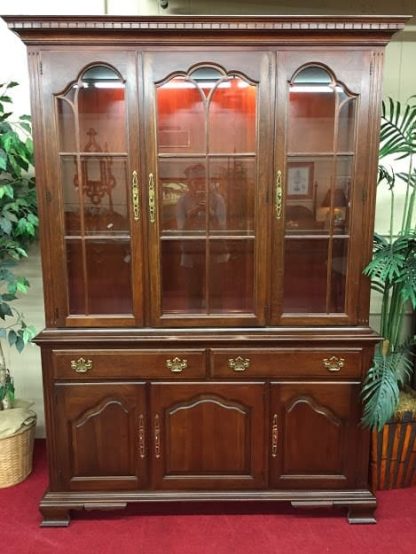 Pennsylvania House lighted china cabinet