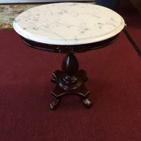 Reproduction Victorian Style Marble Top Table