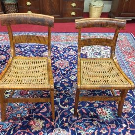 Antique Tiger Maple Chairs