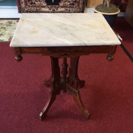 Antique Victorian Marble Top Stand