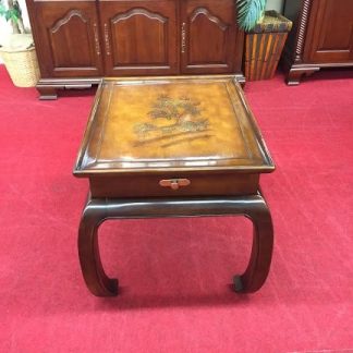 bernhardt oriental style end table