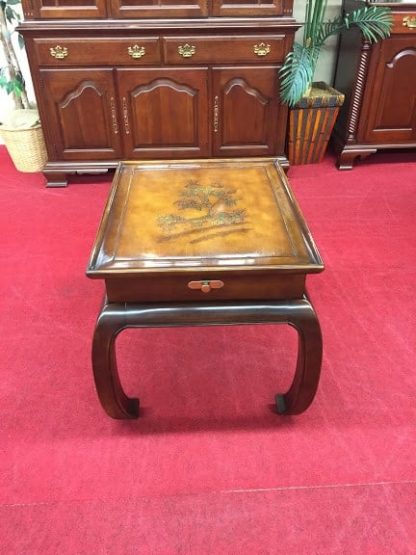 bernhardt oriental style end table