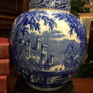 Mason's Ironstone Blue and White Ginger Jar