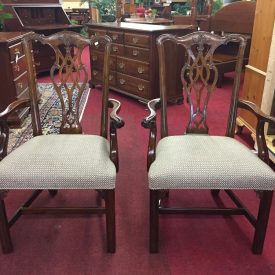 Chippendale Style Arm Chairs