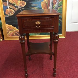 Walnut One Drawer Stand with Shelf