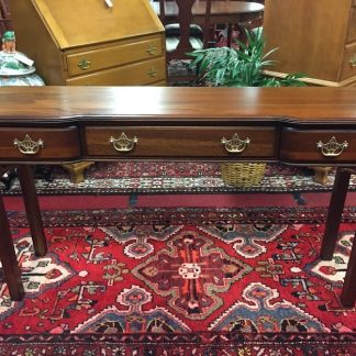 Kittinger Mahogany Three Drawer Sofa Table