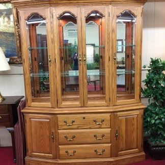 Pennsylvania House Oak Lighted China Cabinet