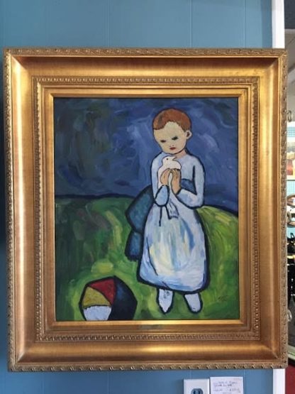 Reproduction Oil on Canvas of Picasso's "Girl with Ball"