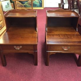 Cherry Two Tier End Tables