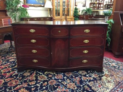 White Furniture Mahogany Inlaid Buffet