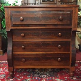 Mahogany and Cherry Antique Empire Chest