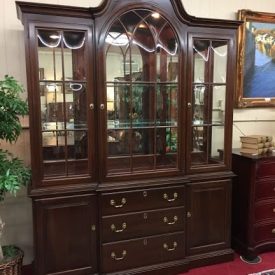 Ethan Allen Lighted Breakfront