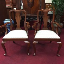 Henkel Harris Queen Anne Arm Chairs