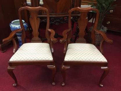 Henkel Harris Queen Anne Arm Chairs