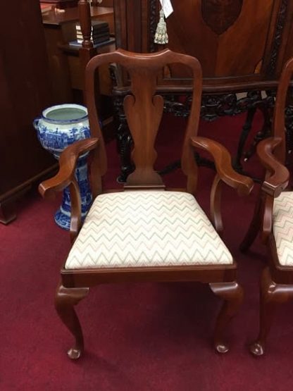 Henkel Harris Queen Anne Arm Chairs