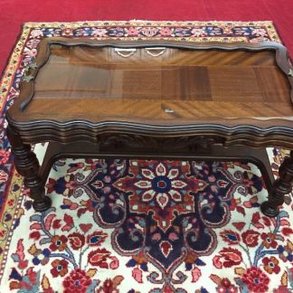 Jacobean Coffee Table with Glass Tray