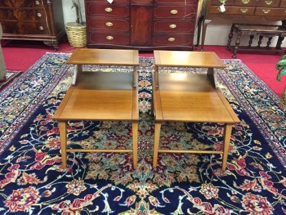 Lane Mid Century Modern Lamp Tables (Pair)