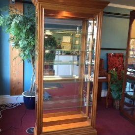 Oak Curio Cabinet