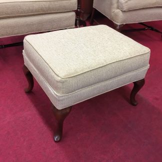 Wheat Colored Queen Anne Ottoman