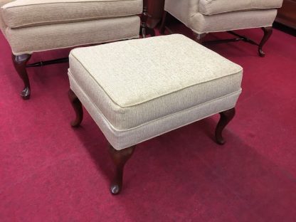 Wheat Colored Queen Anne Ottoman