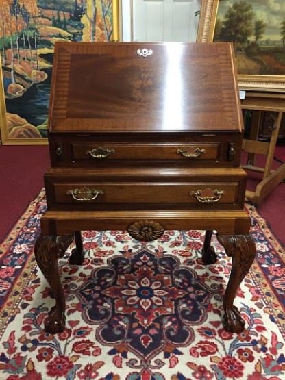 Mahogany Ball and Claw Foot Secretary Desk