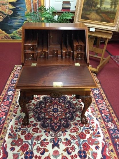 Mahogany Ball and Claw Foot Secretary Desk