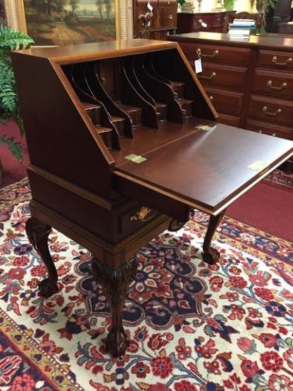 Mahogany Ball and Claw Foot Secretary Desk