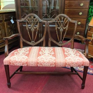 Mahogany Shield Back Settee