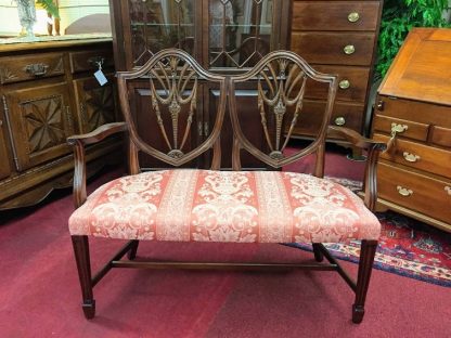 Mahogany Shield Back Settee