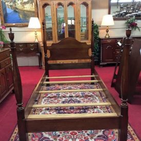 Vintage Cherry Twin Poster Bed