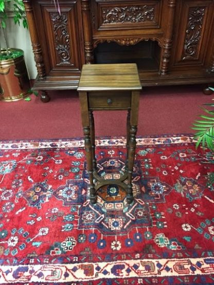 Antique Walnut Tall Stand