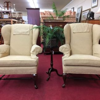 Wheat Colored Wing Back Chairs ($285 each)