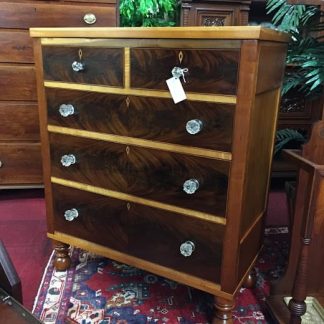 Antique Cherry Maple and Mahogany Chest