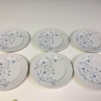 Bavarian Blue and White Breakfast Plate Set