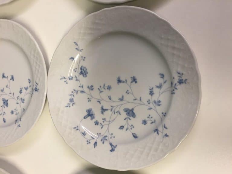 Bavarian Blue and White Breakfast Plate Set