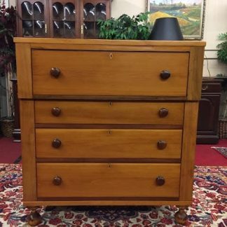 Antique Cherry Empire Chest with Mahogany Knobs