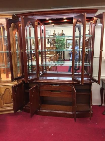 Colonial Furniture Lighted China Cabinet