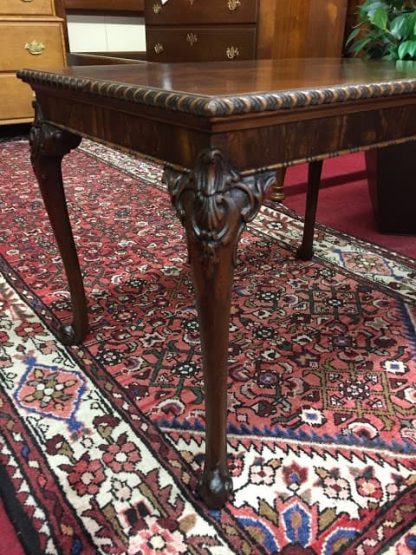 Mahogany Ball and Claw Foot Coffee Table